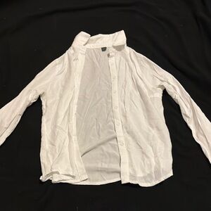 SHEIN White Button Down Shirt